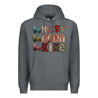 Rock be merry be jolly be kind Premium Hoodie - SublimationCraftShop