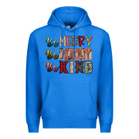 True Royal be merry be jolly be kind Premium Hoodie - SublimationCraftShop