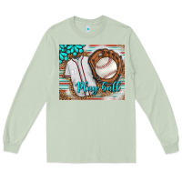 Matcha Baseball Play Ball With Leopard Mousepad Long Sleeve Tee - BundleAndBundleShop