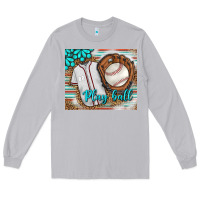 Moon Dust Baseball Play Ball With Leopard Mousepad Long Sleeve Tee - BundleAndBundleShop