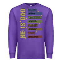 Purple bible verses Premium Sweatshirt - JahusDesignShop