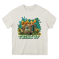 Cream Back that thing up Heavy Core Tee - HowdyJamesFarm