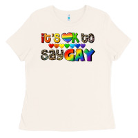 Bone It's okay to say Gay pride Ladies Tee - CowGirlArtShop