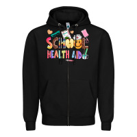 Black school healt aid Zipper Hoodie - AdoDesignShop