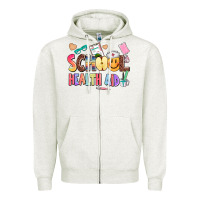 Oatmeal Heather school healt aid Zipper Hoodie - AdoDesignShop