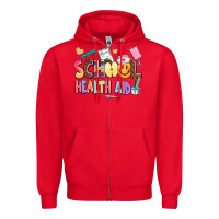 Red school healt aid Zipper Hoodie - AdoDesignShop