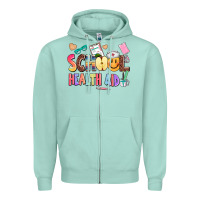 Seafoam school healt aid Zipper Hoodie - AdoDesignShop