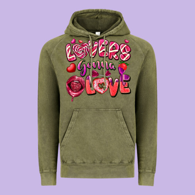Lovers Gonna Love Vintage Hoodie Designed By Fadigitalartstudio