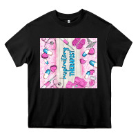 Black respiratory therapist Heavy Core Tee - TumblerDesignByShophia