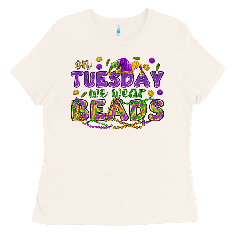 On Tuesday We Wear Beads Ladies Tee by HowdyJamesFarm | Teevron