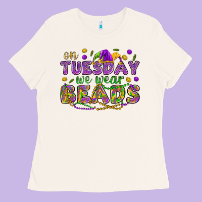On Tuesday We Wear Beads Ladies Tee Designed By Howdyjamesfarm