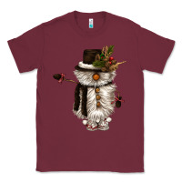 Burgundy snowman gnome Classic Tee - CowGirlArtShop