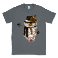 Charcoal Heather snowman gnome Classic Tee - CowGirlArtShop