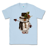 Dusty Blue snowman gnome Classic Tee - CowGirlArtShop