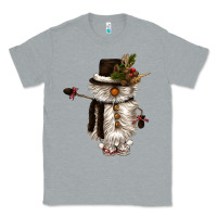 Heather Grey snowman gnome Classic Tee - CowGirlArtShop