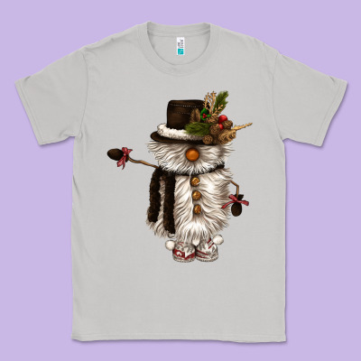 Snowman Gnome Classic Tee Designed By Cowgirlartshop