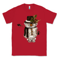Red snowman gnome Classic Tee - CowGirlArtShop