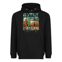 Black honky tonk highway Heavyweight Hoodie - AdoDesignShop