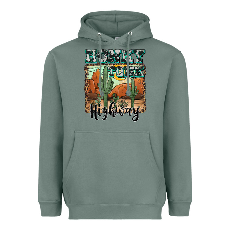 Honky Tonk Highway Heavyweight Hoodie by AdoDesignShop | Teevron