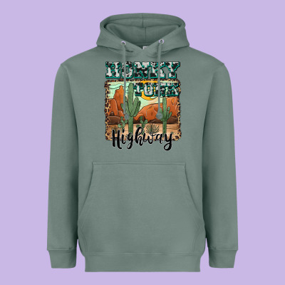 Honky Tonk Highway Heavyweight Hoodie Designed By Adodesignshop