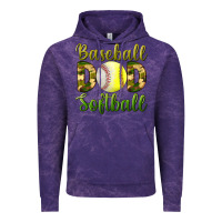 Cloud Purple Baseball Dad Softball Vintage Hoodie - BundleAndBundleShop