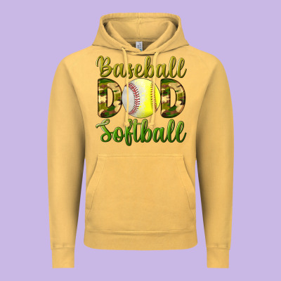 Baseball Dad Softball Vintage Hoodie Designed By Bundleandbundleshop