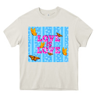 Cream love is love Heavy Core Tee - TumblerDesignByShophia