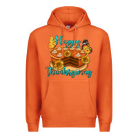 Carrot Happy Thanksgiving Pumpkin Pie Premium Hoodie - LillyAllenDesigns