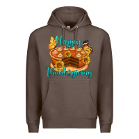 Coffee Happy Thanksgiving Pumpkin Pie Premium Hoodie - LillyAllenDesigns