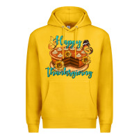 Lemon Happy Thanksgiving Pumpkin Pie Premium Hoodie - LillyAllenDesigns