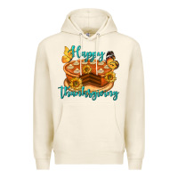 Tofu Happy Thanksgiving Pumpkin Pie Premium Hoodie - LillyAllenDesigns