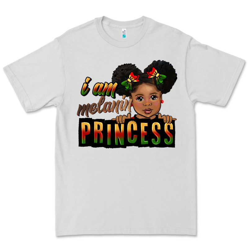 I Am Melanin Princess Black Peekaboo Premium Tee by CowGirlArtShop | Teevron