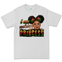 Dove Grey i am melanin princess black peekaboo Premium Tee - CowGirlArtShop