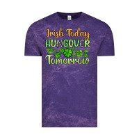 Cloud Purple St. Patrick's Irish today hungover tomorrow Vintage Tee - OliviaCreatesArt