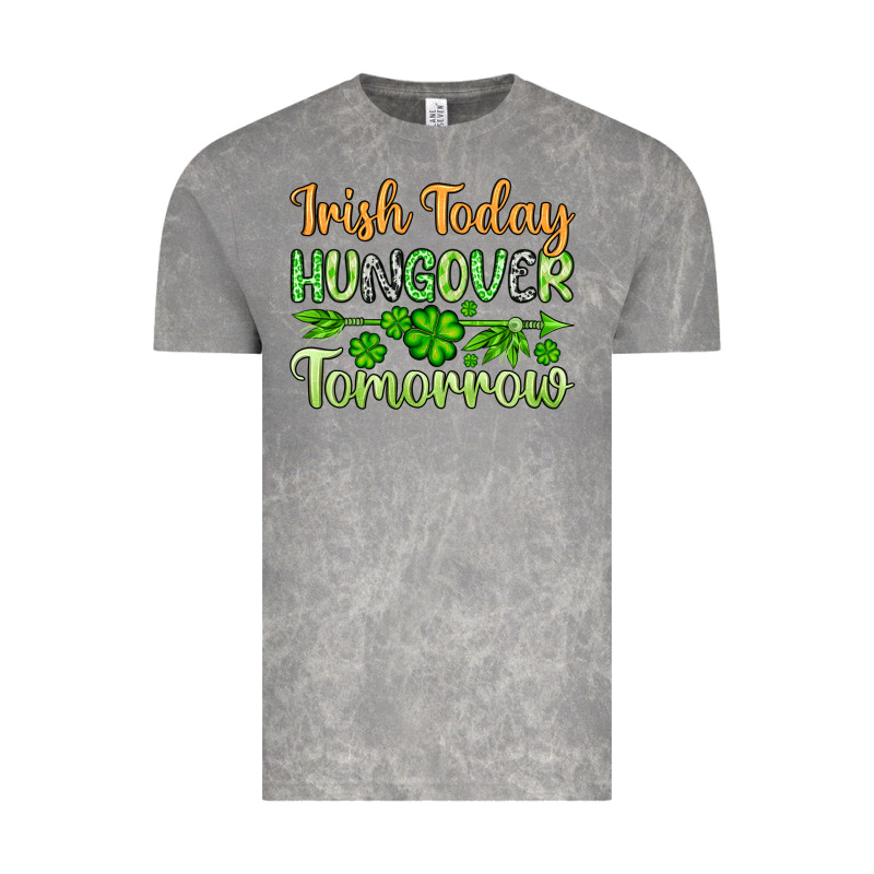 St. Patrick's Irish Today Hungover Tomorrow Vintage Tee by OliviaCreatesArt | Teevron