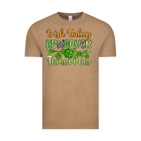 Vintage Coffee St. Patrick's Irish today hungover tomorrow Vintage Tee - OliviaCreatesArt