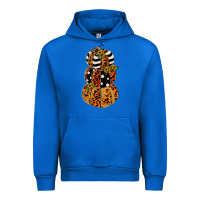 Cobalt leopard pumpkin polka dot sunflower Urban Hoodie - JahusDesignShop