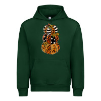 Forest Green leopard pumpkin polka dot sunflower Urban Hoodie - JahusDesignShop