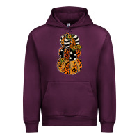 Mauve Wine leopard pumpkin polka dot sunflower Urban Hoodie - JahusDesignShop
