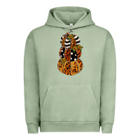Pigment Oil Green leopard pumpkin polka dot sunflower Urban Hoodie - JahusDesignShop