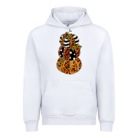 White leopard pumpkin polka dot sunflower Urban Hoodie - JahusDesignShop