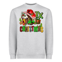Heather Grey tx christmas cowgirl Heavyweight Sweatshirt - AdoDesignShop