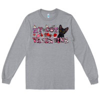 Heather Grey my cat is my valentine Long Sleeve Tee - FaDigitalArtStudio