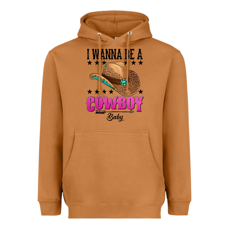 I Wanna Be A Cowboy Baby Heavyweight Hoodie by AdoDesignShop | Teevron