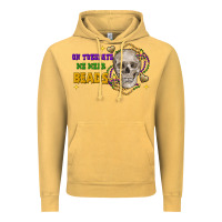Vintage Mustard on tuesdays we wear beads skull Vintage Hoodie - FaDigitalArtStudio