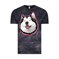 Cloud Black husky Vintage Tee - Jasminsmagicworld