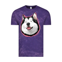Cloud Purple husky Vintage Tee - Jasminsmagicworld