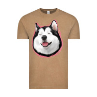 Vintage Coffee husky Vintage Tee - Jasminsmagicworld