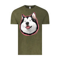 Vintage Olive husky Vintage Tee - Jasminsmagicworld