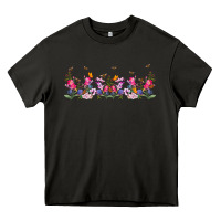 Asphalt wild flowers Heavy Core Tee - TumblerDesignByShophia